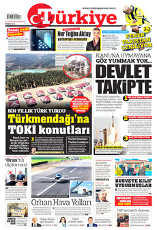 TÜRKİYE GAZETESİ 21 Nisan 2025 gazete manşeti