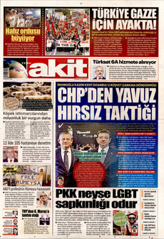 YENİ AKİT 21 Nisan 2025 gazete manşeti