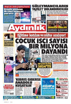 AYDINLIK GAZETESİ 21 Nisan 2025 gazete manşeti