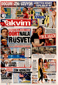TAKVİM 21 Nisan 2025 gazete manşeti