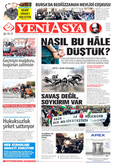YENİ ASYA 21 Nisan 2025 gazete manşeti
