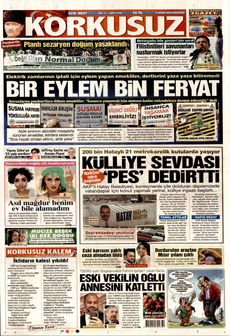KORKUSUZ 21 Nisan 2025 gazete manşeti
