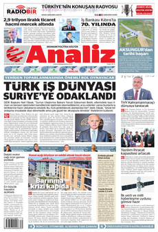 ANALİZ 21 Nisan 2025 gazete manşeti
