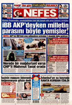 NEFES 21 Nisan 2025 gazete manşeti