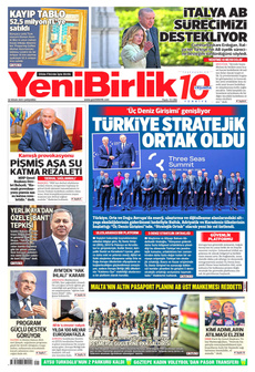 YENİBİRLİK 30 Nisan 2025 gazete manşeti