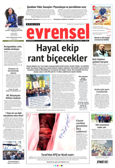 EVRENSEL 3 Mayıs 2025 gazete manşeti