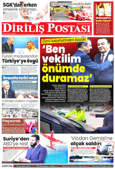 DİRİLİŞ POSTASI 3 Mayıs 2025 gazete manşeti