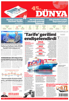 DÜNYA 3 Mayıs 2025 gazete manşeti