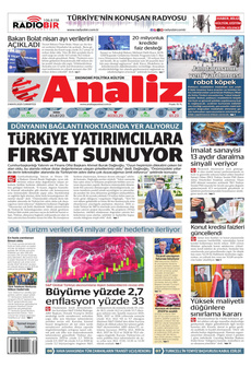 ANALİZ 3 Mayıs 2025 gazete manşeti