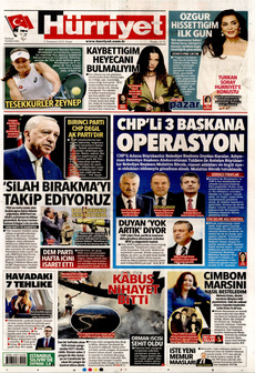 HÜRRİYET 6 Temmuz 2025 gazete manşeti