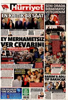 HÜRRİYET 8 Temmuz 2025 gazete manşeti