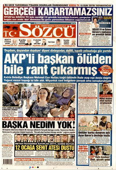 SÖZCÜ 8 Temmuz 2025 gazete manşeti