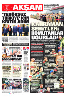 AKŞAM 8 Temmuz 2025 gazete manşeti