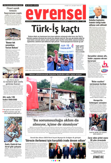 EVRENSEL 8 Temmuz 2025 gazete manşeti