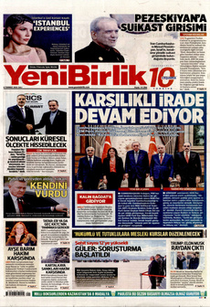 YENİBİRLİK 8 Temmuz 2025 gazete manşeti