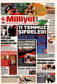 MİLLİYET 9 Temmuz 2025 gazete manşeti