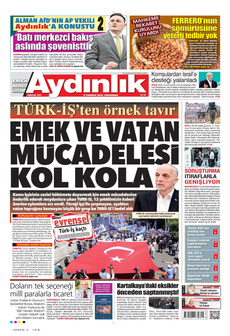 AYDINLIK GAZETESİ 9 Temmuz 2025 gazete manşeti