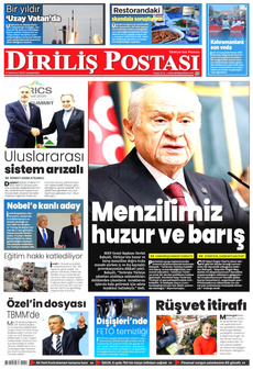 DİRİLİŞ POSTASI 9 Temmuz 2025 gazete manşeti