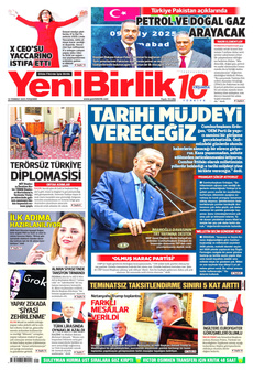YENİBİRLİK 10 Temmuz 2025 gazete manşeti