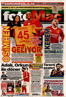 FOTOMAÇ 10 Temmuz 2025 gazete manşeti