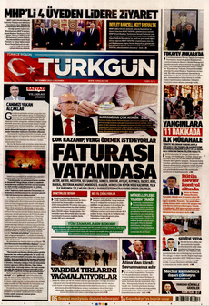 TÜRKGÜN 30 Temmuz 2025 gazete manşeti