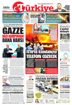 TÜRKİYE GAZETESİ 30 Temmuz 2025 gazete manşeti