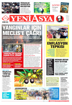 YENİ ASYA 30 Temmuz 2025 gazete manşeti