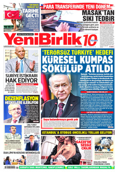 YENİBİRLİK 5 Ağustos 2025 gazete manşeti