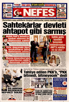 NEFES 8 Ağustos 2025 gazete manşeti