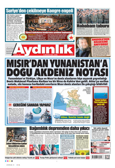 AYDINLIK GAZETESİ 8 Ağustos 2025 gazete manşeti