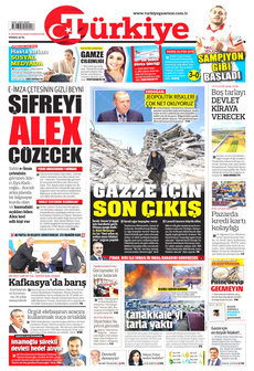 TÜRKİYE GAZETESİ 9 Ağustos 2025 gazete manşeti