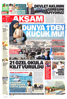 AKŞAM 9 Ağustos 2025 gazete manşeti