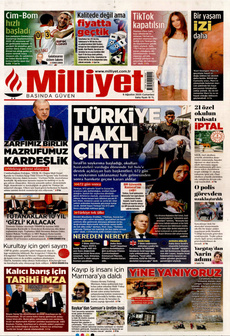 MİLLİYET 9 Ağustos 2025 gazete manşeti