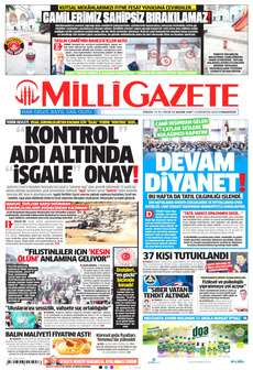MİLLİ GAZETE 9 Ağustos 2025 gazete manşeti