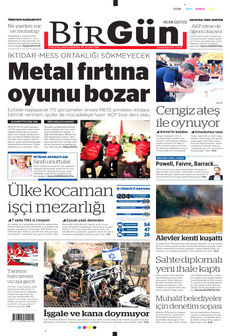 BİRGÜN 9 Ağustos 2025 gazete manşeti