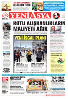 YENİ ASYA 9 Ağustos 2025 gazete manşeti