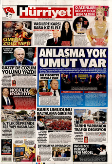 HÜRRİYET 16 Ağustos 2025 gazete manşeti