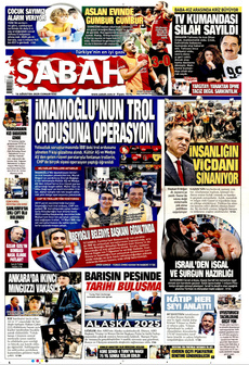 SABAH 16 Ağustos 2025 gazete manşeti
