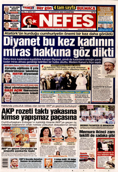 NEFES 16 Ağustos 2025 gazete manşeti