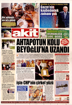 YENİ AKİT 16 Ağustos 2025 gazete manşeti
