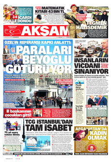 AKŞAM 16 Ağustos 2025 gazete manşeti