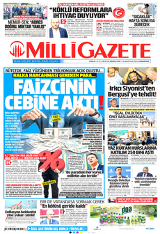 MİLLİ GAZETE 16 Ağustos 2025 gazete manşeti