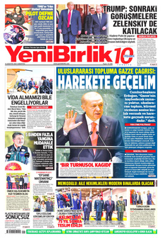YENİBİRLİK 16 Ağustos 2025 gazete manşeti