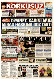 KORKUSUZ 16 Ağustos 2025 gazete manşeti
