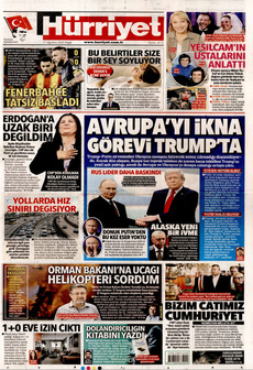 HÜRRİYET 17 Ağustos 2025 gazete manşeti