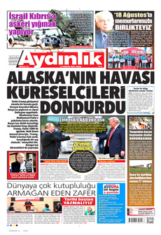 AYDINLIK GAZETESİ 17 Ağustos 2025 gazete manşeti