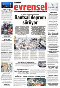 EVRENSEL 17 Ağustos 2025 gazete manşeti