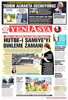 YENİ ASYA 17 Ağustos 2025 gazete manşeti