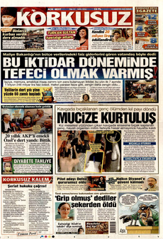 KORKUSUZ 17 Ağustos 2025 gazete manşeti