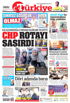 TÜRKİYE GAZETESİ 20 Ağustos 2025 gazete manşeti